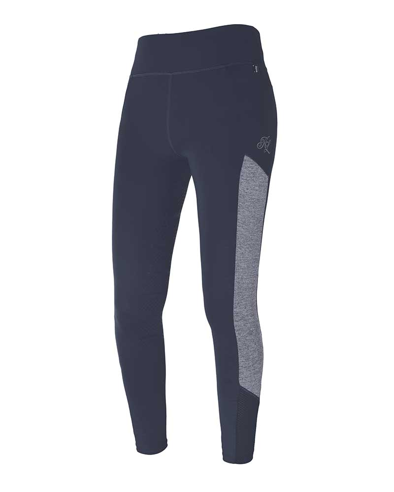 Navy blue and gray tights (knee grip) for women - KLkarina - Kingsland