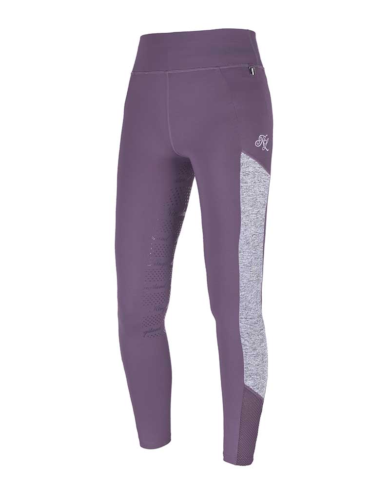 Leggings violets et gris (grip à fond intégral) pour femme KLkarina - Kingsland