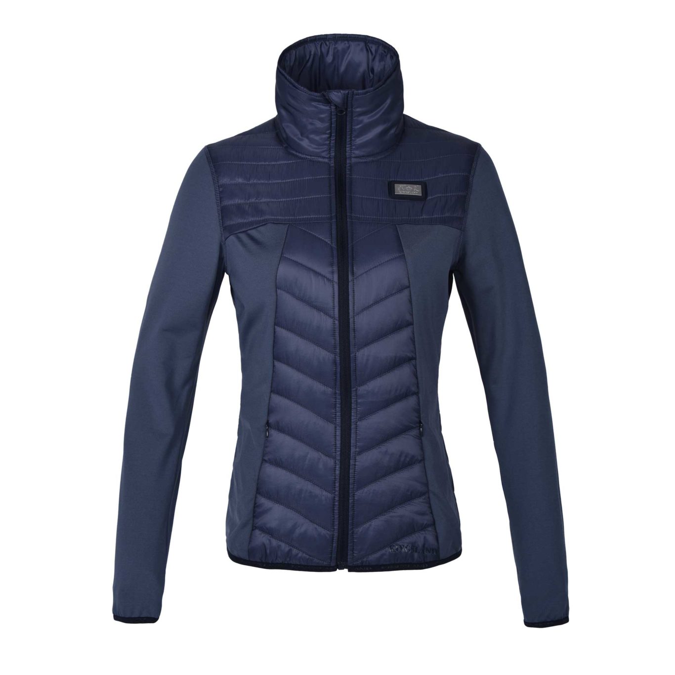 Chaqueta de entrenamiento acolchada azul oscuro y grisáceo para mujer - Klawock - Kingsland
