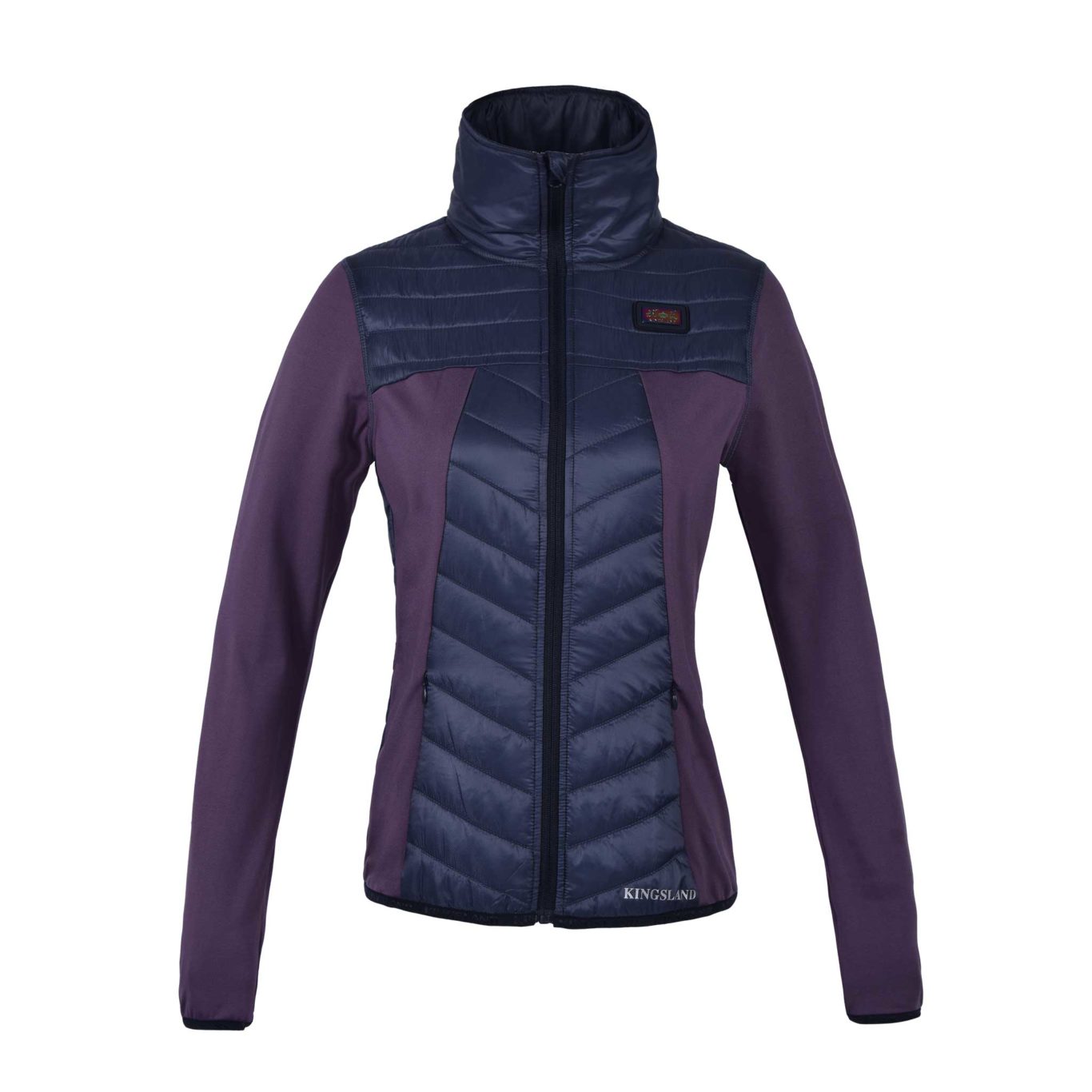 Navy blue and purple padded training jacket for women - Klawock - Kingsland