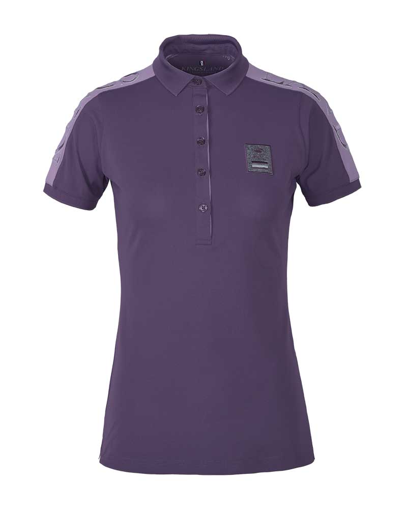Polo technique en piqué à manches courtes violeta (violet vintage) pour femme KLtanana - Kingsland