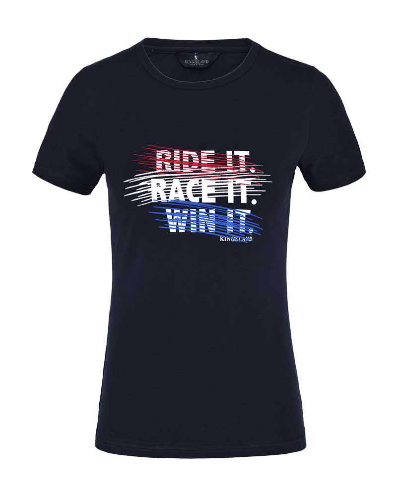 T-shirt à manches courtes bleu marine pour femme Ariana - Kingsland