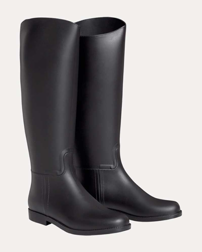 Junior Unisex Black Rubber Riding Boots - ELT