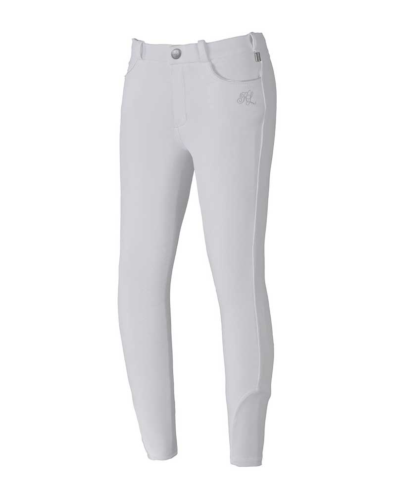 Girls’ white winter breeches (full seat grip) – KLkasmira – Kingsland