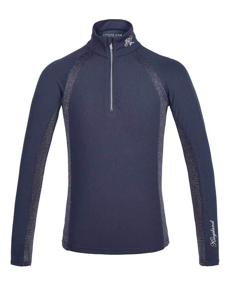 Girls’ navy long sleeve training t-shirt – KLdianne – Kingsland