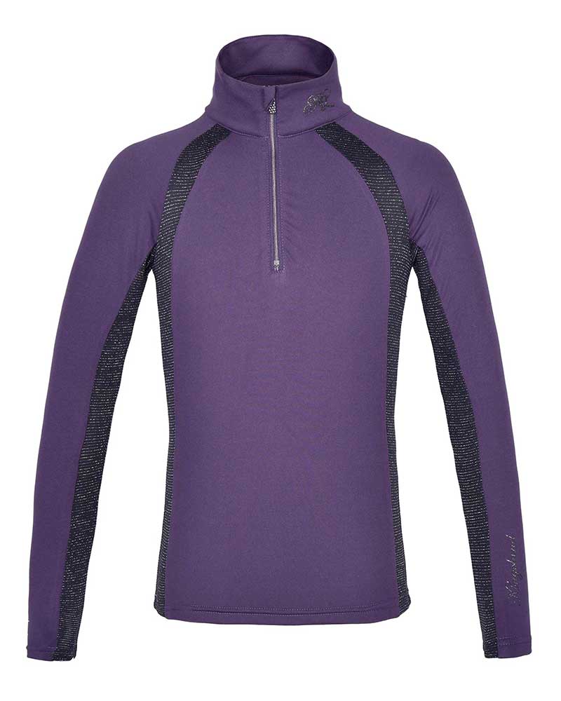 T-shirt d'entraînement à manches longues violet et noire pour fille KLdianne - Kingsland
