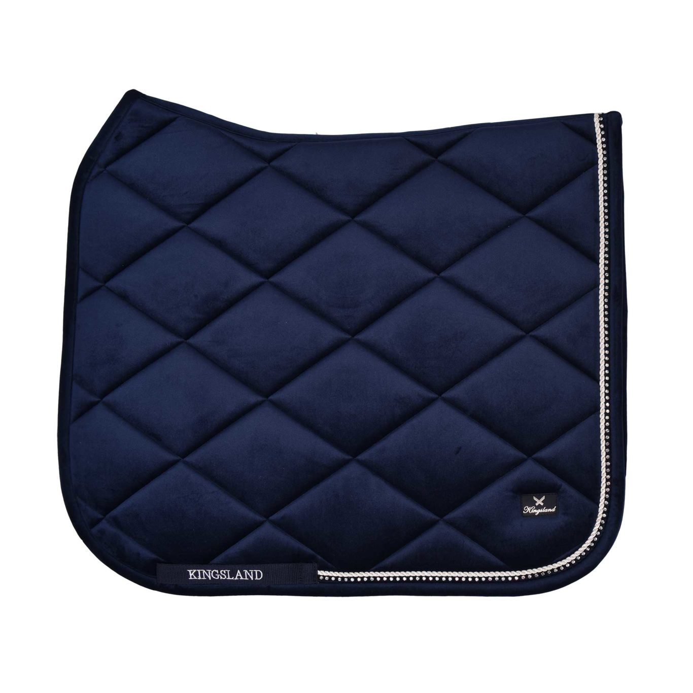 Sudadero coolmax de doma aterciopelado azul marino para caballo (full) modelo KLgail de Kingsland Dressage