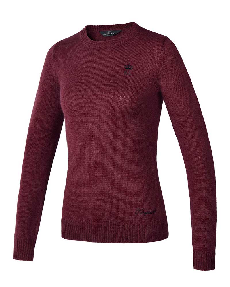 Pull en maille bordeaux pour femme - KLsavanna - Kingsland Dressage