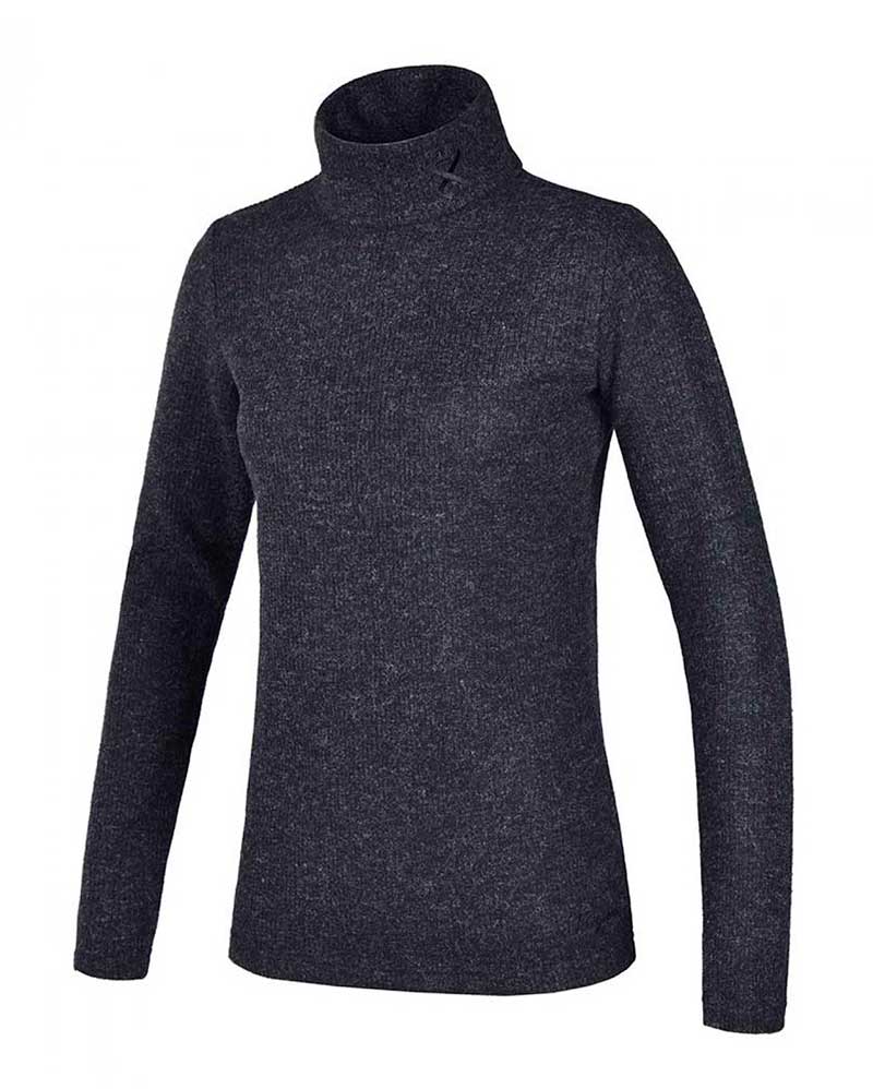 Pull fin en maille gris foncé à col haut pour femme - KLsuzie - Kingsland Dressage