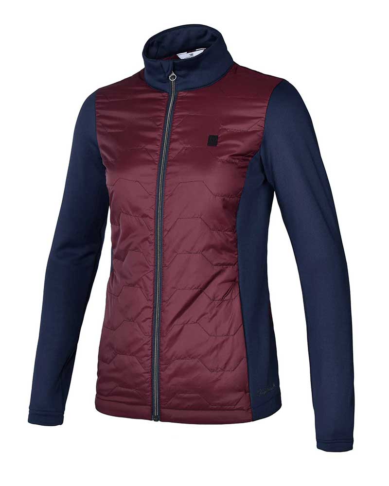 Veste d'entraînement matelassée bordeaux et bleu marine pour femme - KLskyla - Kingsland Dressage