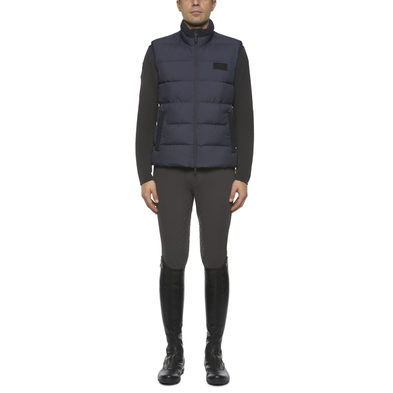 Gilet matelassé bleu marine pour homme - Cavalleria Toscana