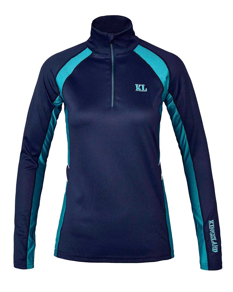 Navy and Turquoise Training Shirt for Women – KLilda – Kingsland
