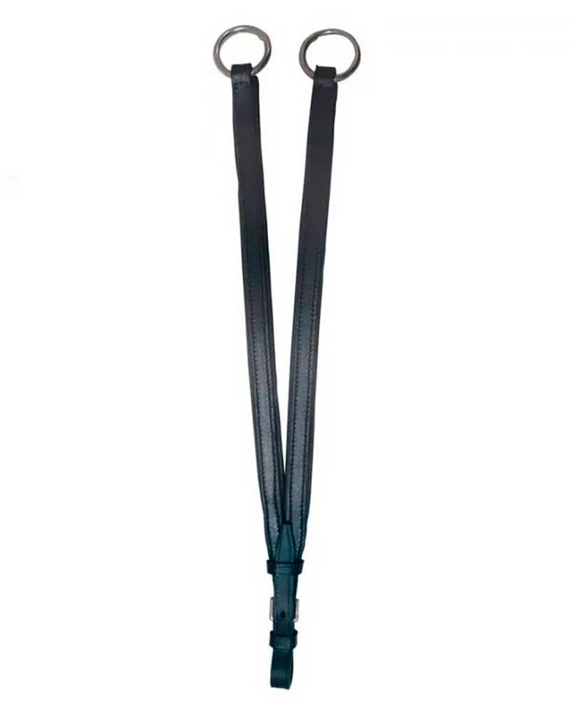 Half Martingale in Black Leather for Horse - Castecus by Zaldi