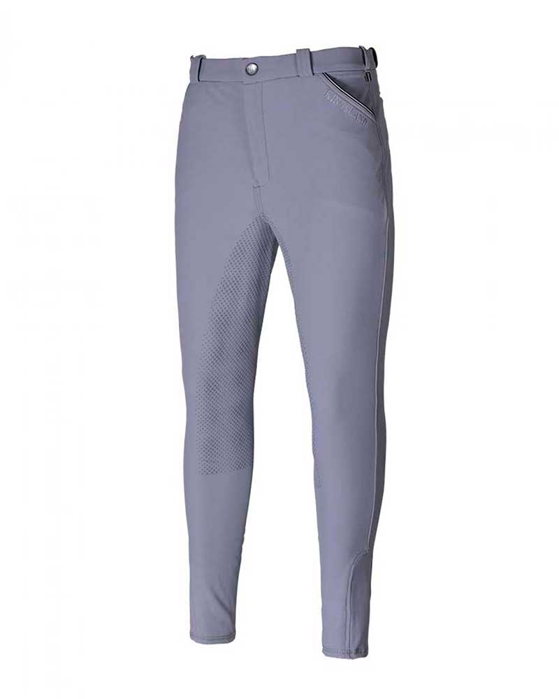 Grey Riding Breeches with Silicone Full Grip for Men – KLkenton by Kingsland
