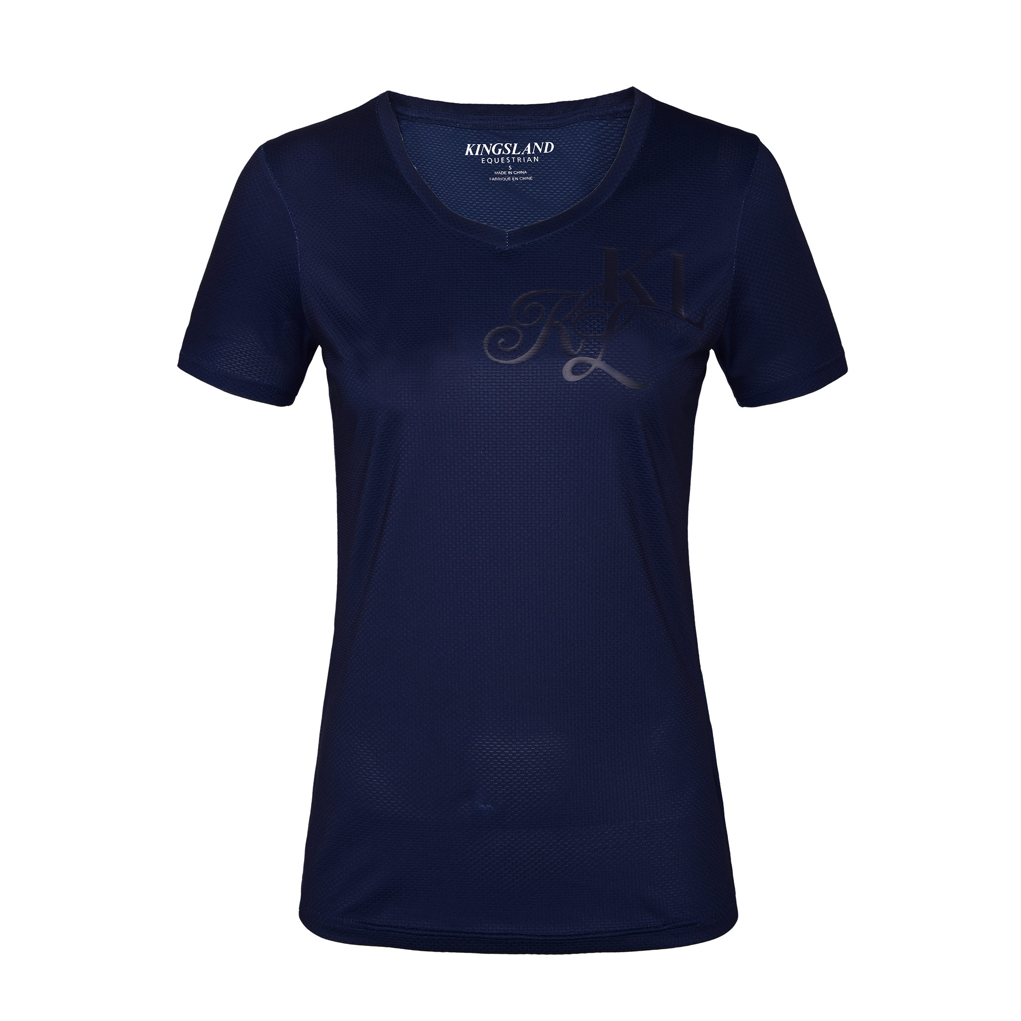 Camiseta técnica de entrenamiento de manga corta azul marino para mujer - KLjanisi - Kingsland