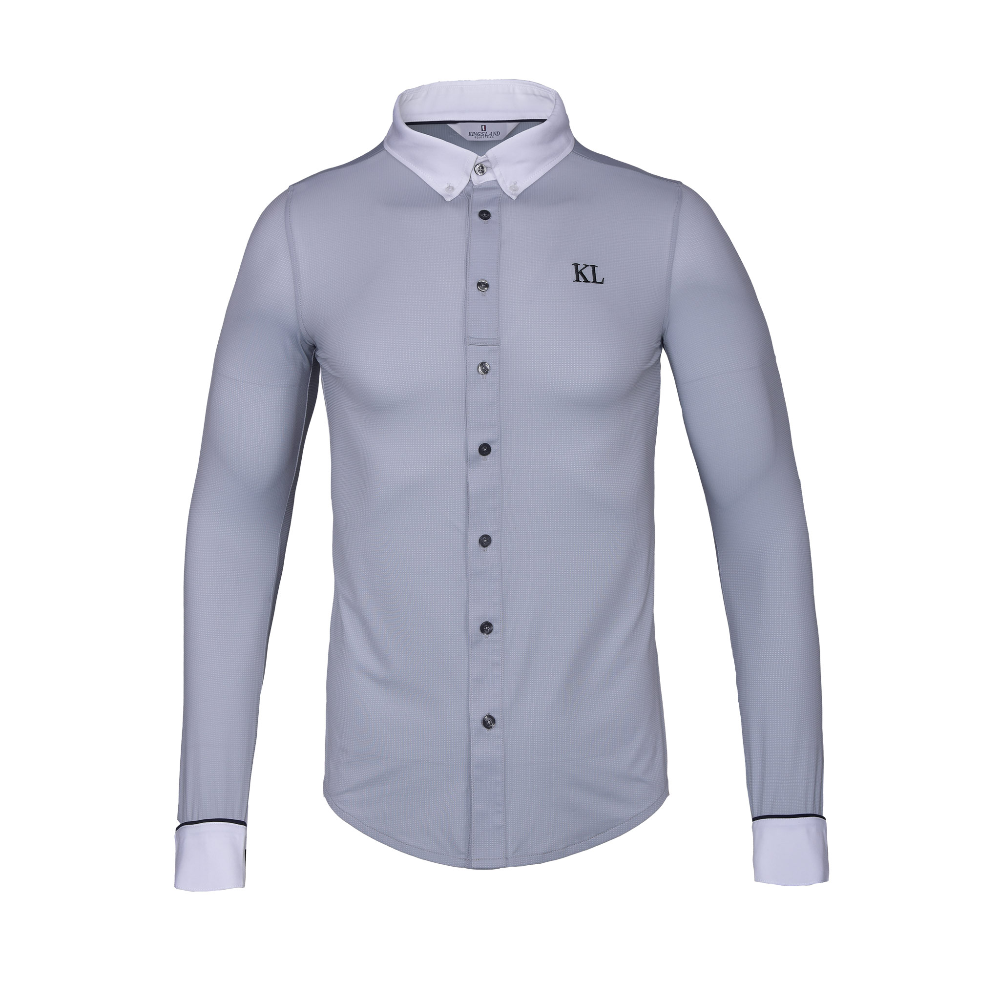 Light Grey Long-Sleeve Show Shirt for Men - KLjackson - Kingsland