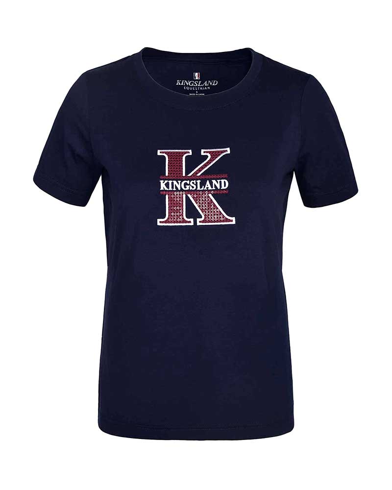 Girls’ Short Sleeve T-Shirt – Navy – KLlala – Kingsland<br>