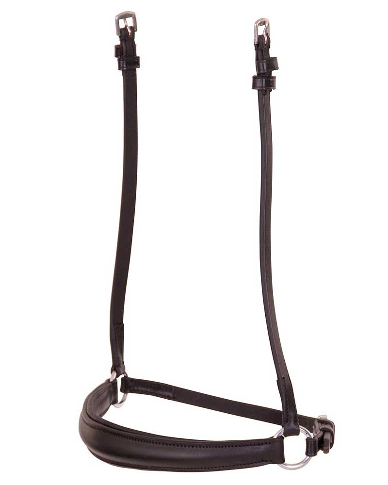 German noseband with black cheek piece for horses - Premiere