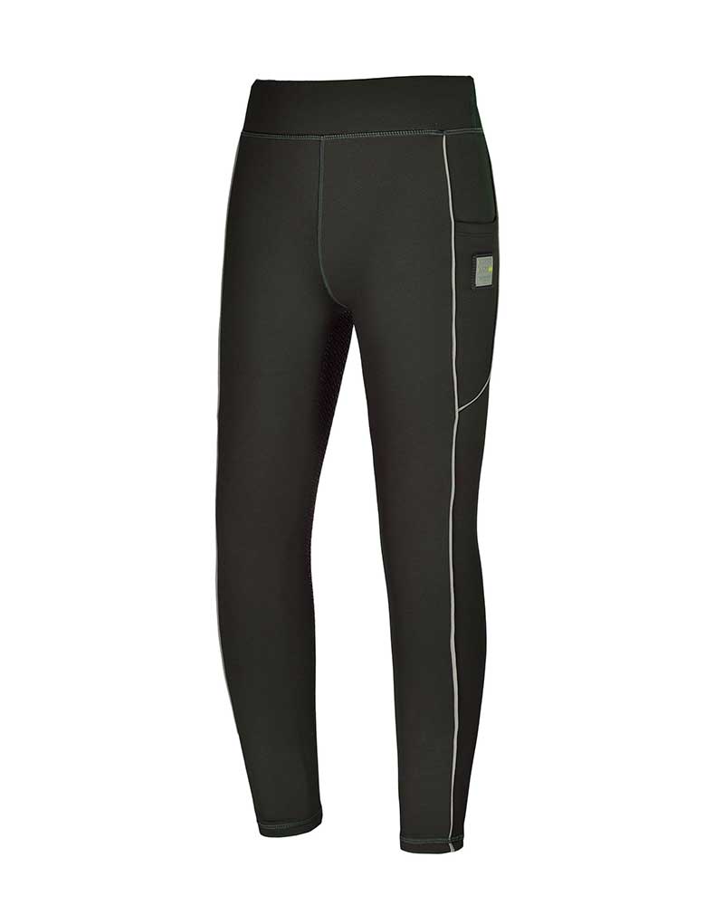 Leggings d'hiver vert foncé (grip à fond intégral) pour fille KLkacy - Kingsland