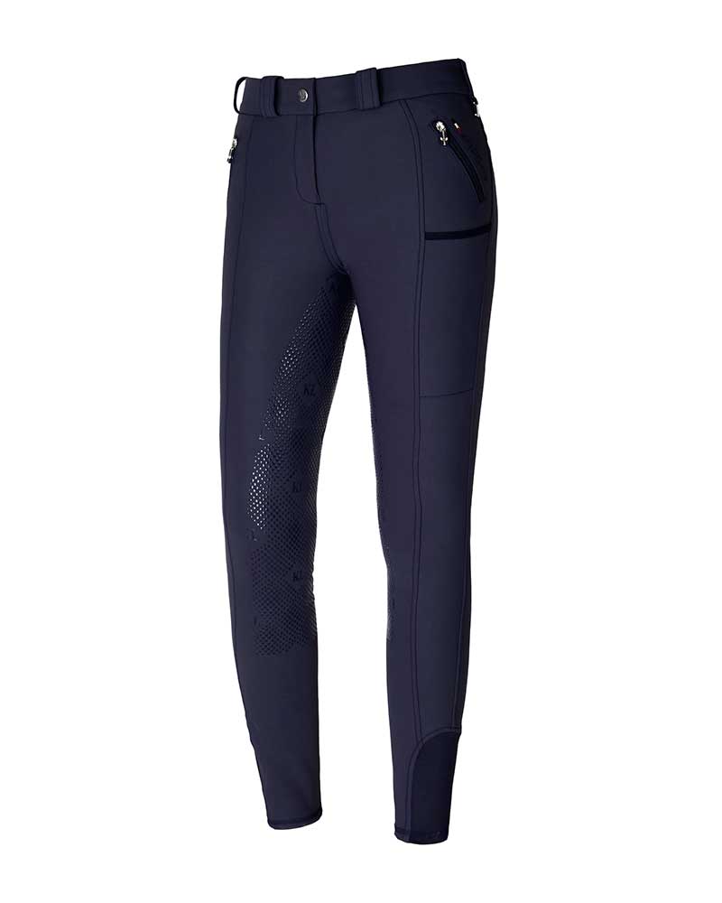 Girl's navy winter full grip breeches - KLkasmira - Kingsland