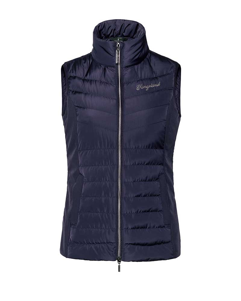 Gilet matelassé bleu marine pour femme - KLmanuela - Kingsland