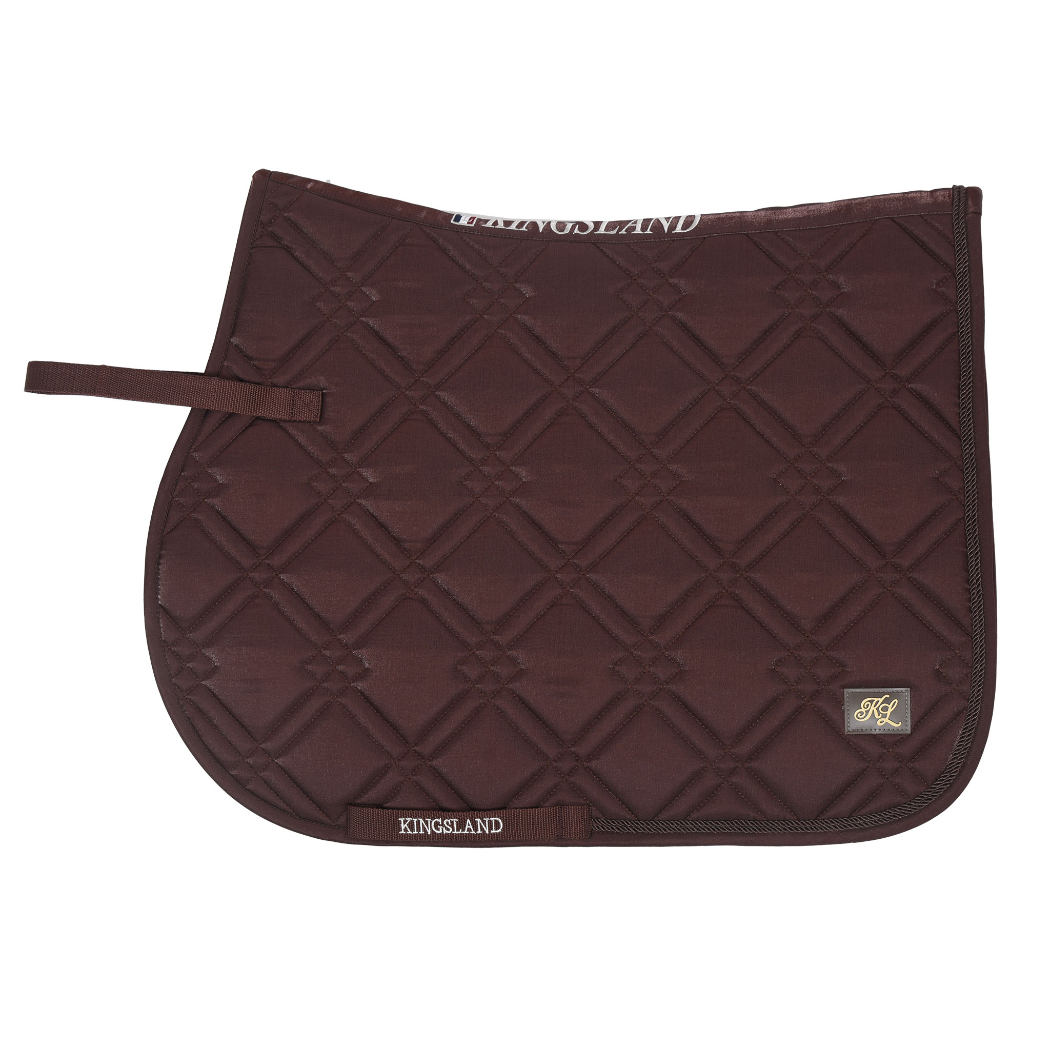 Tapis Coolmax de dressage effet soie brillant bordeaux KLnatana - Kingsland