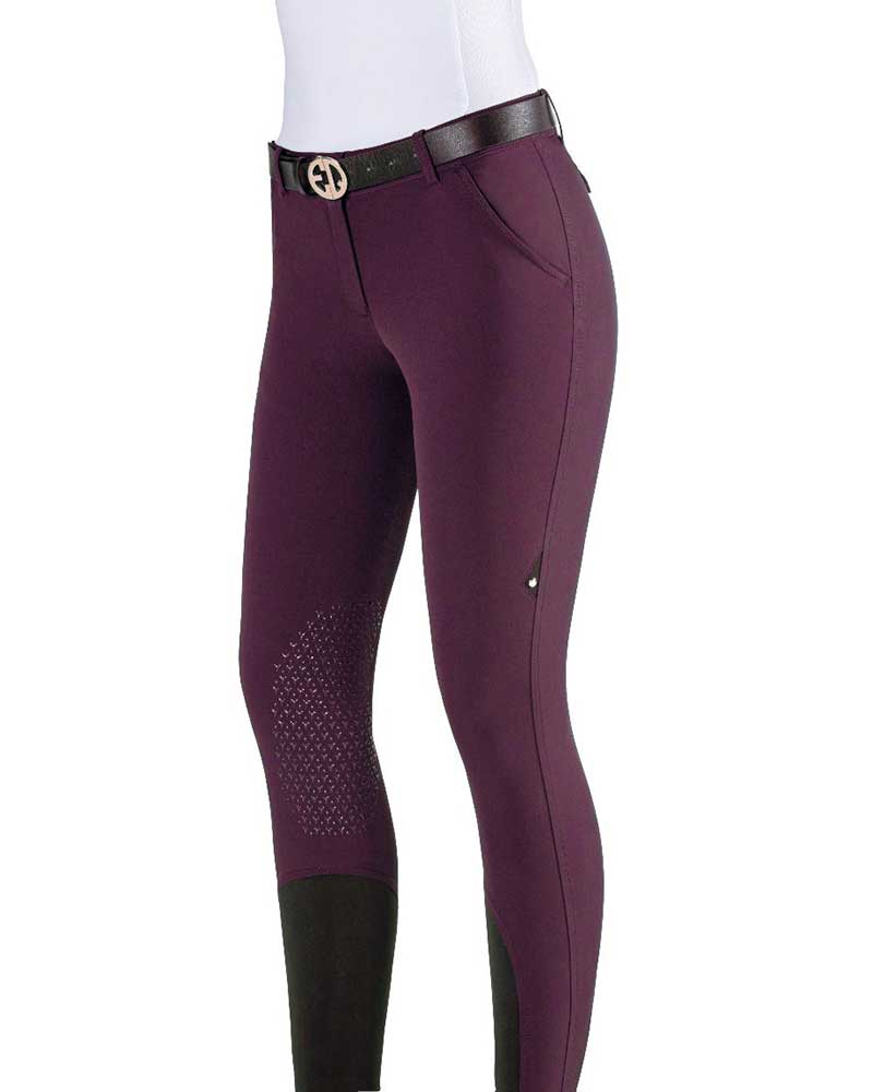 Pantalones de verano violetas (grip rodilla) para mujer - Ebbae - Equiline
