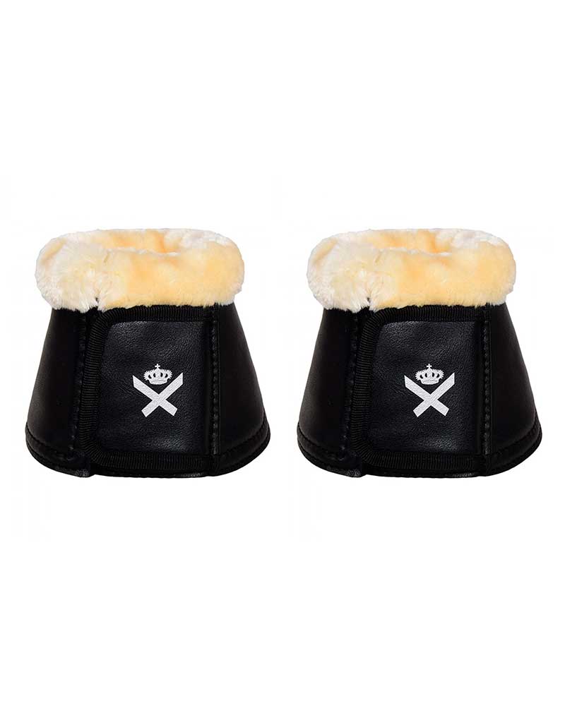 Lot de 2 cloches noires avec mouton pour cheval - KLtinie - Kingsland Dressage