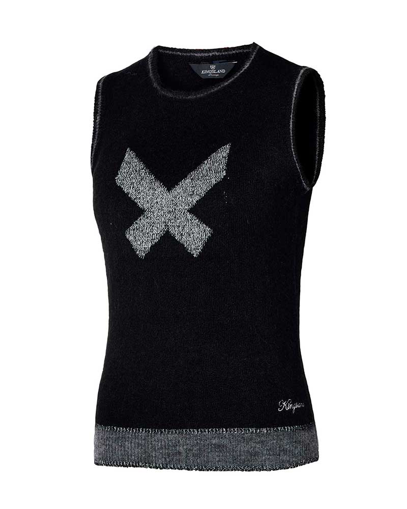 Chaleco negro de punto para mujer - KLtabitha - Kingsland Dressage