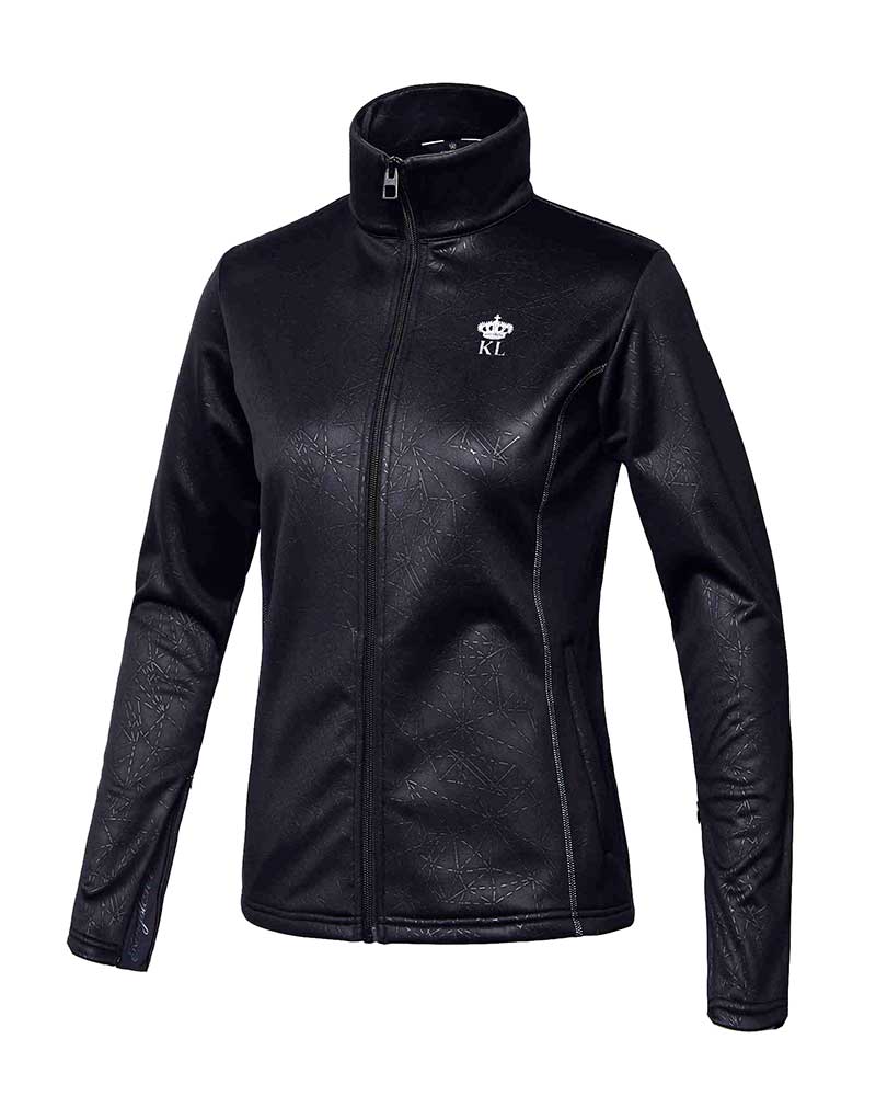 Veste polaire d'entraînement noir brillant pour femme - KLtallulah - Kingsland Dressage