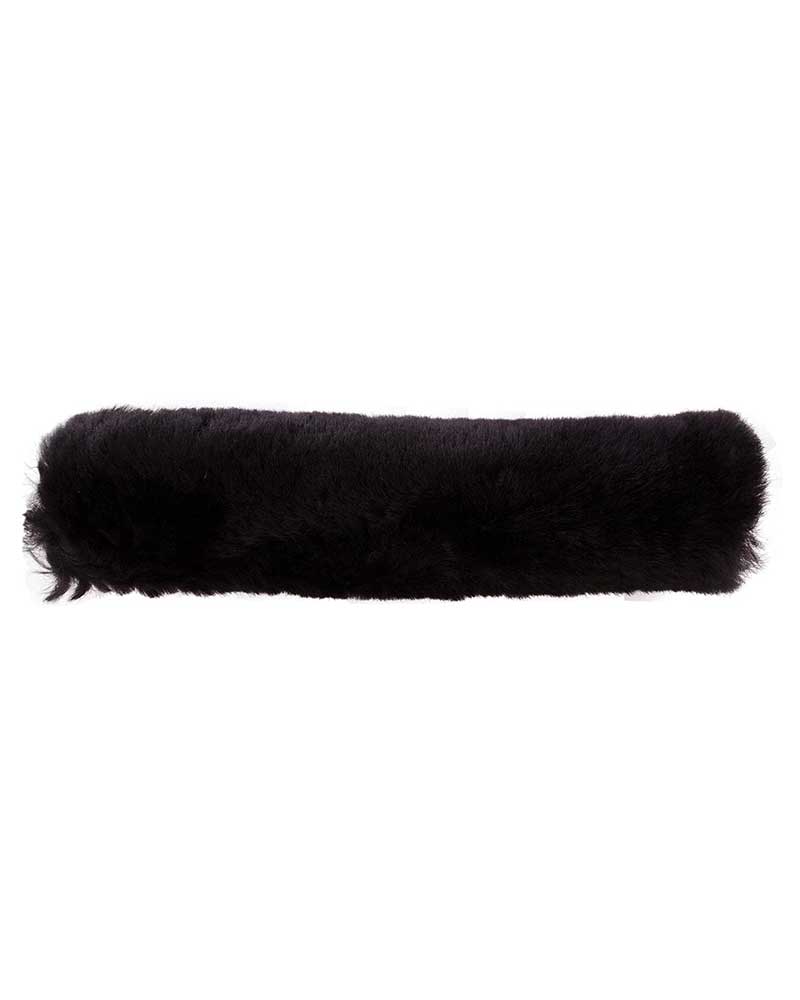 Black sheepskin noseband sleeve by BR