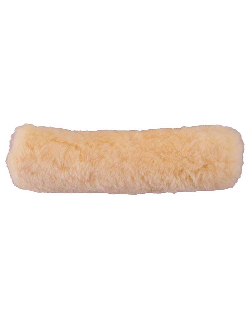 Protège-muserolle en mouton beige avec velcro - BR