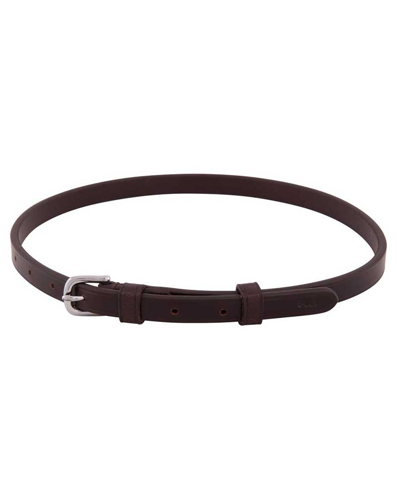 Dark Brown Leather Noseband with Silver Buckle for Horse – BR