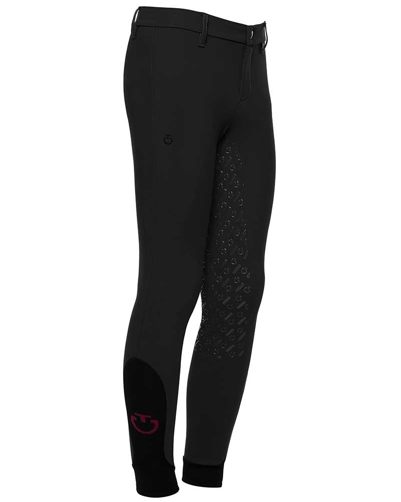 Pantalons noir sans poches (grip à fond intégral) junior unisexe - Cavalleria Toscana