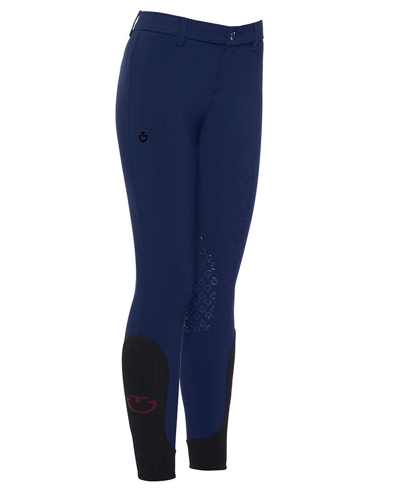 Dark Blue Riding Pants with Knee Grip Junior Unisex - Cavalleria Toscana