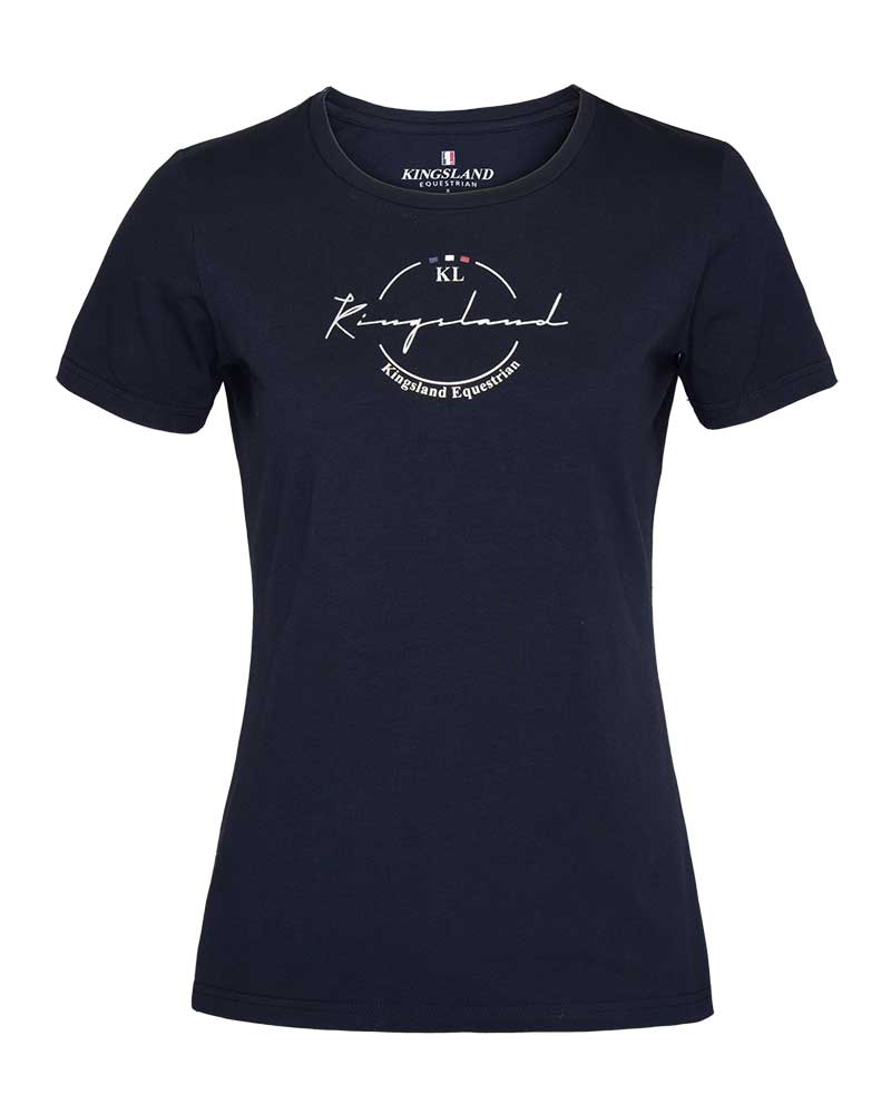 Short-Sleeved Navy Blue T-Shirt for Women - KLnida - Kingsland