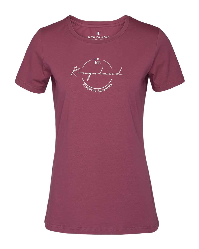 Camiseta de manga corta rosa/frutos del bosque (Pink dry rose) para niña - KLnemine - Kingsland
