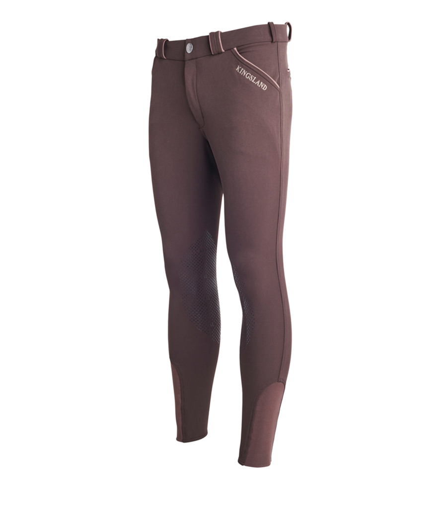 Pantalons marron avec poches et détails marron clair pour homme - Klkenton - Kingsland