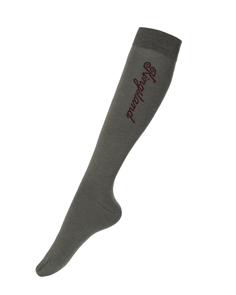 Calcetines altos coolmax gris verdoso para invierno - KLrandy - Kingsland