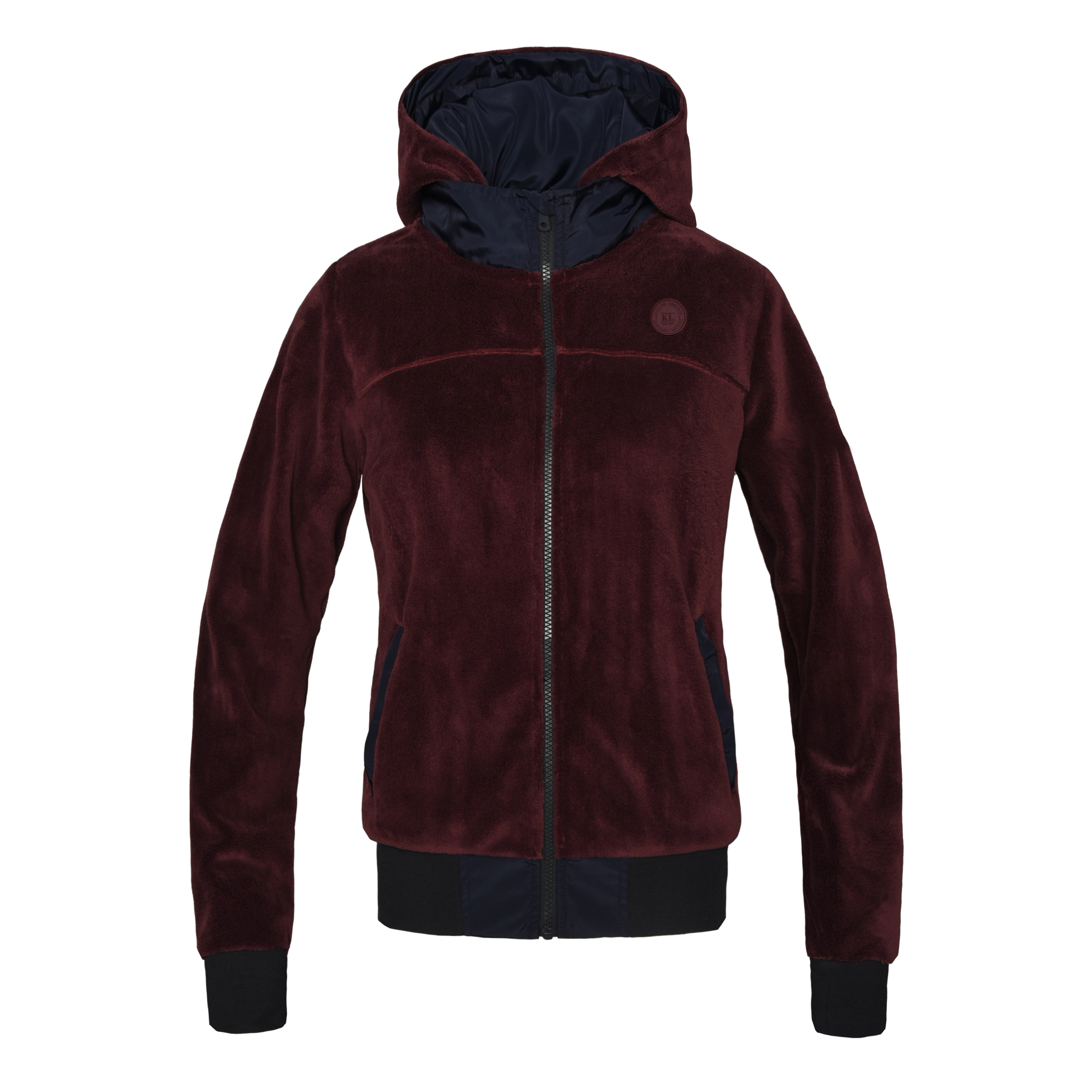 Veste polaire bordeaux avec interior polaire pour femme KLrudra - Kingsland