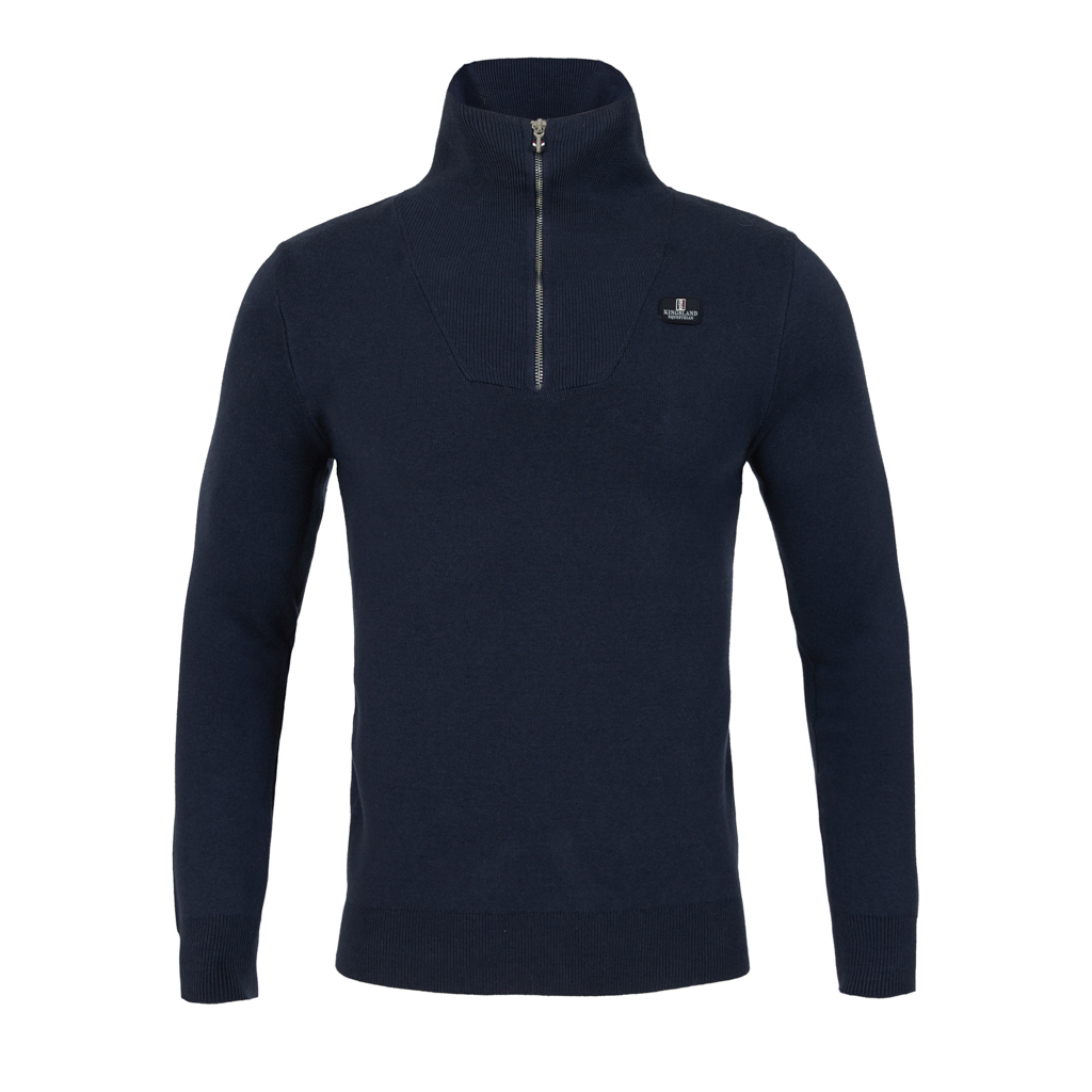 T-shirt d'entraînement à manches longues bleu marine pour homme - KLriver - Kingsland