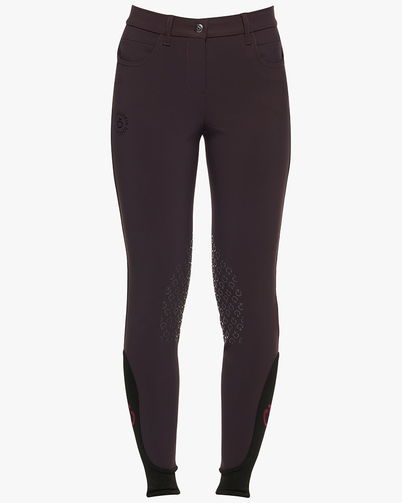 Pantalones burdeos (grip rodilla) para niña - CT-Orbit - Cavalleria Toscana