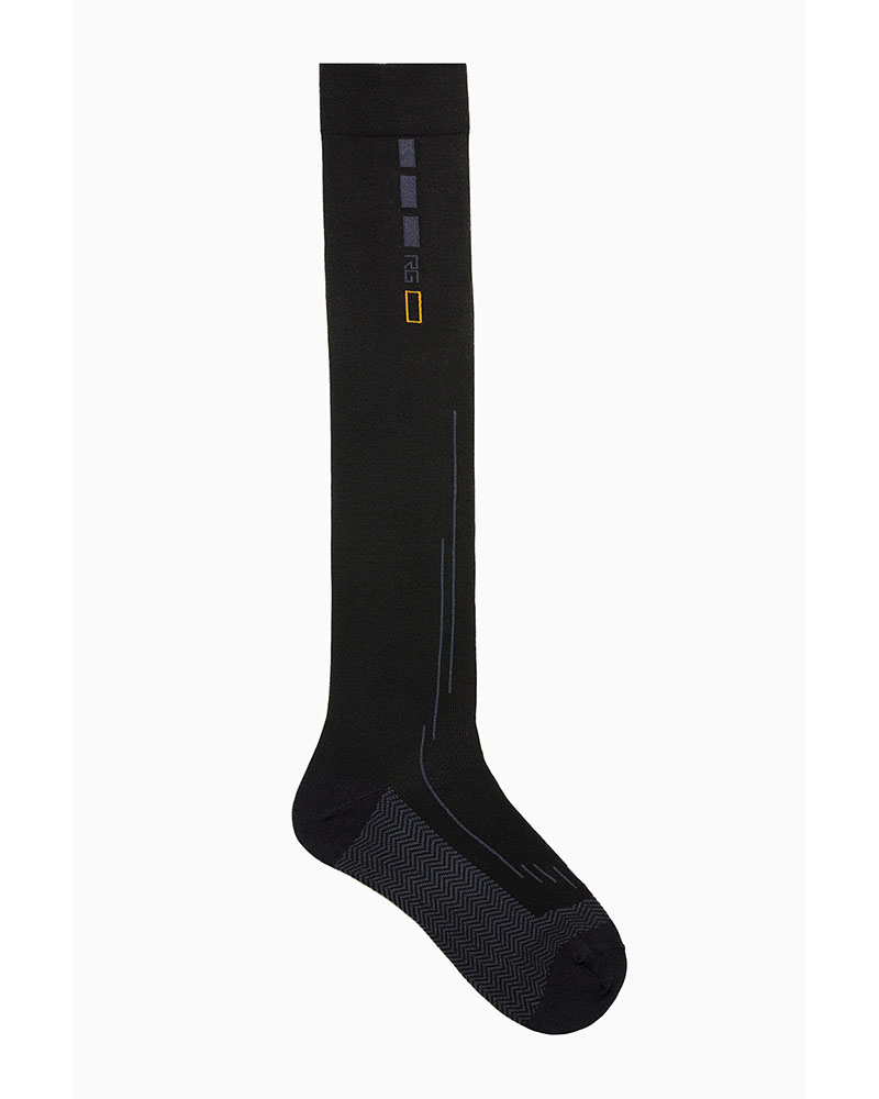 Chaussettes hautes techniques noir - RG