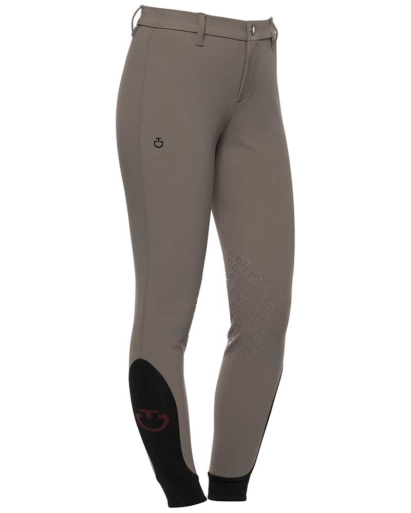 Pantalons d'équitation taupe (grip aux genoux) junior unisexe - Cavalleria Toscana