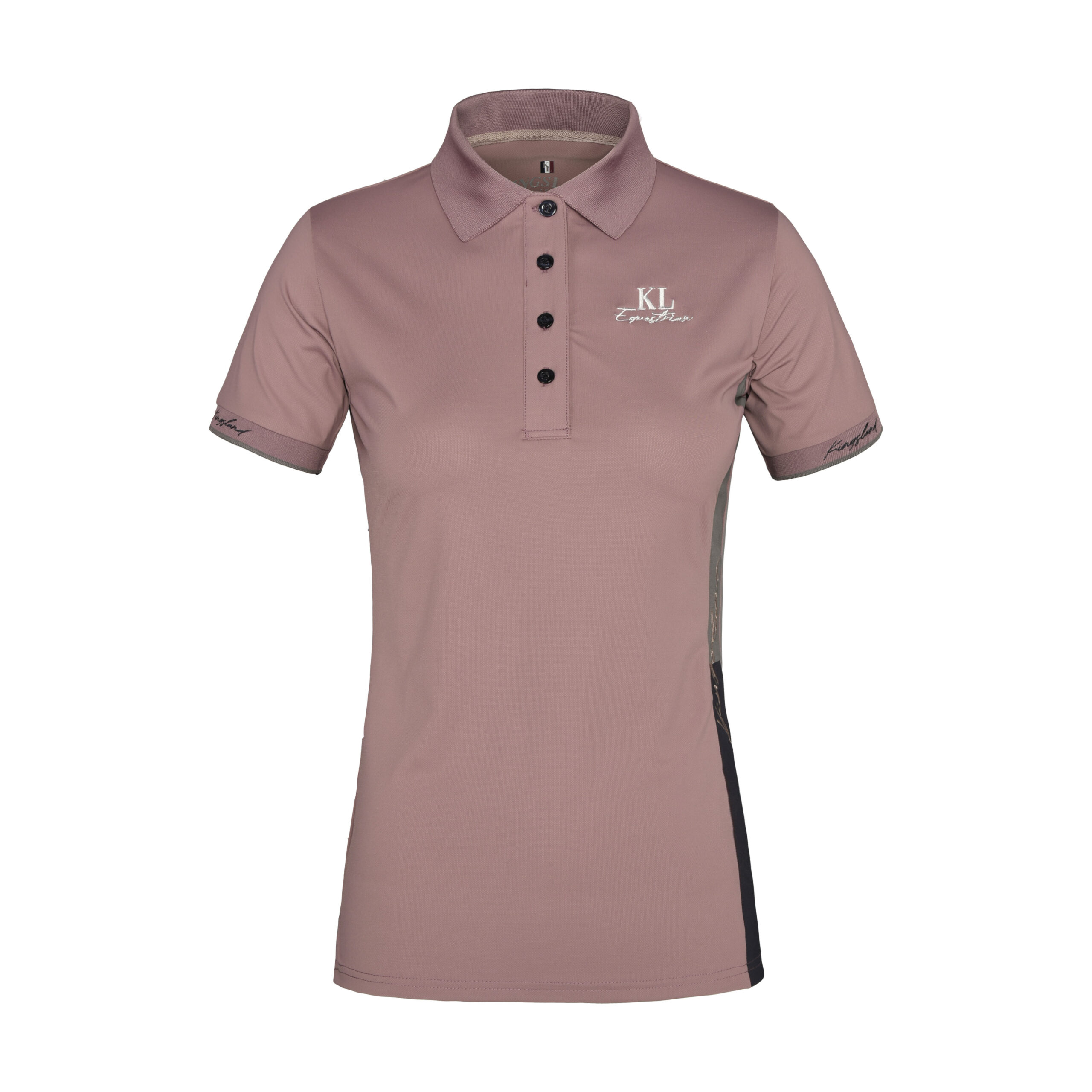 Polo à manches courtes et col rose poudré marine pour femme KLtaylin - Kingsland