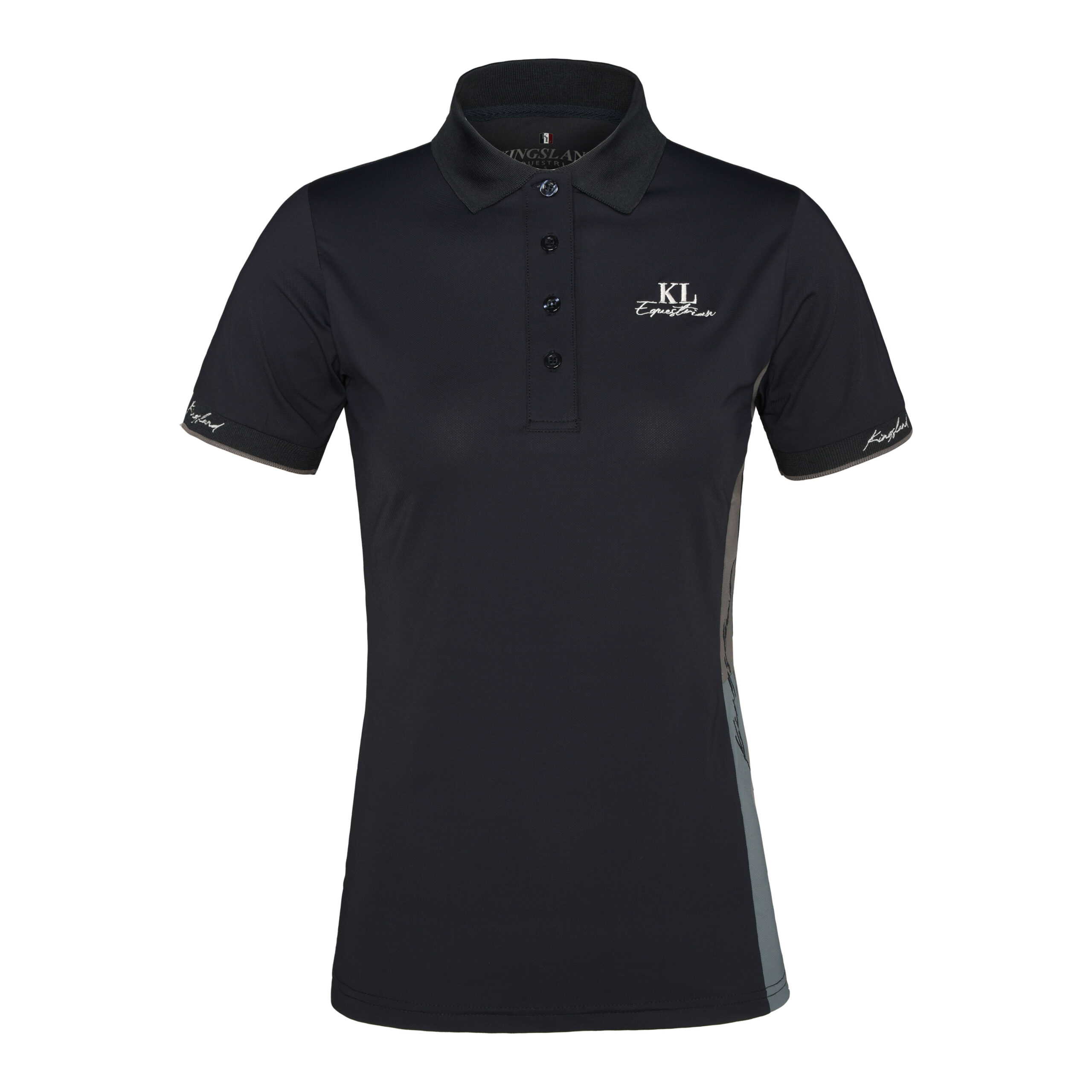 Polo à manches courtes et col bleu marine pour femme KLtaylin - Kingsland