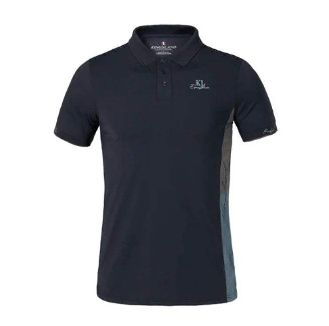 Men's Navy Blue Short Sleeve Training Polo - KLtyler - Kingsland