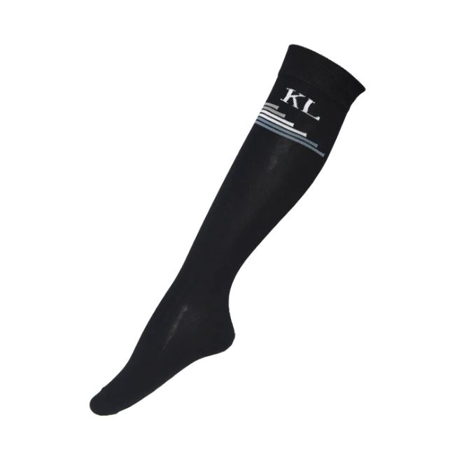 Chaussettes hautes bleu marine avec détails de la marque sur le haut KLbethel - Kingsland