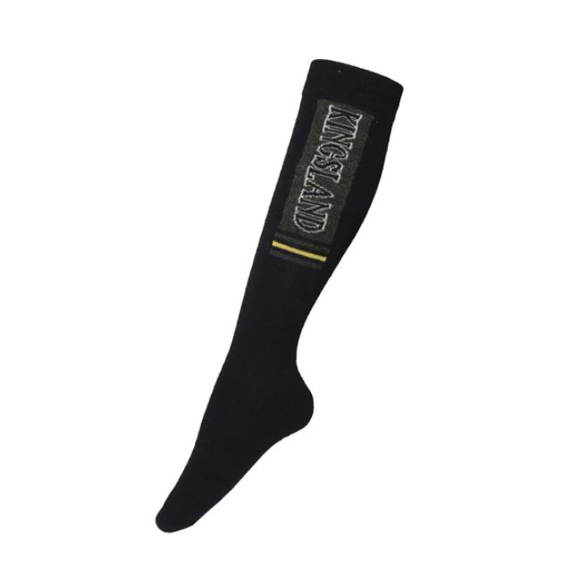 Chaussettes hautes bleu marine en laine avec logo de la marque KLedy - Kingsland