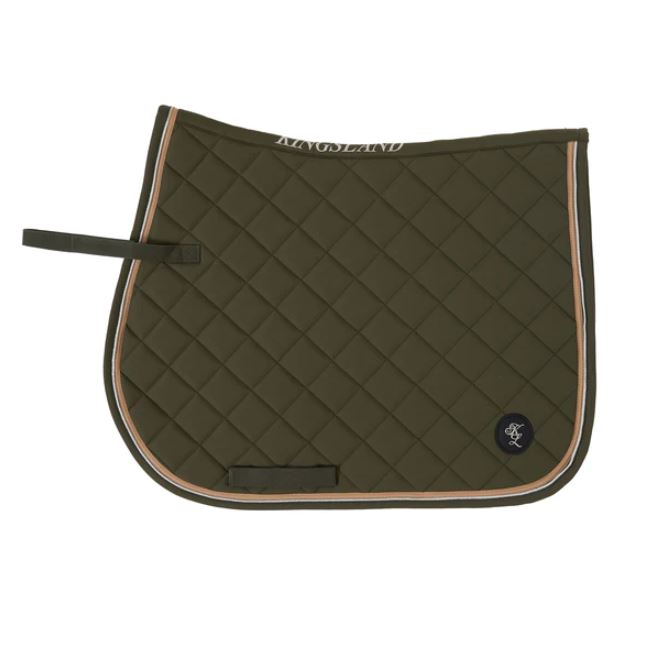 Military green jumping saddle pad - KLella - Kingsland